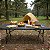 Mesa Dobrável Portátil 1,80x0,73m Estampa Madeira Importway Vira Maleta Para Camping E Churrasco - Imagem 7