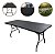 Mesa Dobrável Portátil 1,80x0,73m Estampa Madeira Importway Vira Maleta Para Camping E Churrasco - Imagem 1