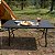 Mesa Dobrável Portátil 1,80x0,73m Preta Importway Vira Maleta Ideal Para Camping E Churrasco - Imagem 7