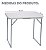 Mesa Dobrável Portátil 80x60cm Importway Vira Maleta Ideal Para Camping, Praia, Piquenique E Churrasco - Imagem 2