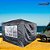 Gazebo Articulado 3x3m Preto Importway Com Duas Paredes Laterais Ideal Para Praia, Camping E Eventos - Imagem 10