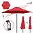 Ombrelone Articulado 2,70m Vermelho Com Proteção Uv Ideal Para Jardim, Piscina E Praia - Imagem 8