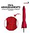 Ombrelone Articulado 2,70m Vermelho Com Proteção Uv Ideal Para Jardim, Piscina E Praia - Imagem 4