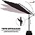 Ombrelone Lateral 3m com Base e Manivela Importway Proteção Solar UV Diversas Cores Jardim Piscina Varanda - Imagem 9