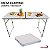 Mesa 2 em 1 Camping e Ping Pong Dobrável 1,20m com Maleta Portátil Raquetes e Bolas - Importway - Imagem 9