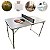 Mesa 2 em 1 Camping e Ping Pong Dobrável 1,20m com Maleta Portátil Raquetes e Bolas - Importway - Imagem 1