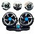 Mini Ventilador Duplo Automotivo 24V Silencioso Para Caminhão Ônibus E Veículos Pesados 2 Velocidades - Importway - Imagem 1