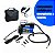Mini Compressor de Ar Azul Automotivo 12V 150PSI 35L/min c/Selante e Bolsa Portátil p/ Carro Moto e Bicicleta Importway - Imagem 4