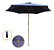 Ombrelone Guarda Sol Central De Madeira 2 Metros Azul Importway Ideal Para Jardim Piscina E Praia - Imagem 1