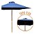 Ombrelone Guarda Sol Central De Madeira 2 Metros Azul Importway Ideal Para Jardim Piscina E Praia - Imagem 3