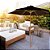 Ombrelone Guarda Sol Central De Madeira 2 Metros Preto Importway Ideal Para Jardim Piscina E Praia - Imagem 9