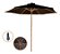 Ombrelone Guarda Sol Central De Madeira 2 Metros Preto Importway Ideal Para Jardim Piscina E Praia - Imagem 1