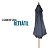 Ombrelone De Madeira Preto 2,40m Importway Proteção Uv Perfeito Para Piscina, Praia E Jardim - Imagem 8