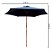 Ombrelone Guarda Sol Central De Madeira 2,70m Azul Proteção Uv Importway Ideal Para Piscina, Praia E Jardim - Imagem 2