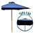 Ombrelone Guarda Sol Central De Madeira 2,70m Azul Proteção Uv Importway Ideal Para Piscina, Praia E Jardim - Imagem 4