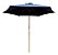 Ombrelone Guarda Sol Central De Madeira 2,70m Azul Proteção Uv Importway Ideal Para Piscina, Praia E Jardim - Imagem 1