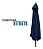 Ombrelone Central Azul 3,00m De Madeira Proteção Uv Importway Ideal Para Praia, Piscina E Áreas Externas - Imagem 8
