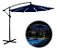 Ombrelone Lateral Azul 3,00m Com Luzes Led Proteção Uv Importway Ideal Para Jardim, Piscina E Área Externa - Imagem 1