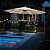 Ombrelone Lateral Branco 3,00m Com Luzes Led Proteção Uv Importway Ideal Para Jardim, Piscina E Área Externa - Imagem 10