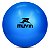 Bola de Pilates Overball Azul 25cm Muvin para Treino Funcional Yoga Alongamento e Fisioterapia - Imagem 1