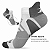 Meia de Compressão Esportiva Muvin Arrow Cano Curto Branco ou Azul Tamanho 34/39 para Corrida Caminhada Ciclismo e Trein - Imagem 5