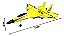 Avião Planador Infantil Importway Leve Amarelo Elétrico Controle Remoto Bateria Recarregável - Imagem 2