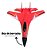 Avião Planador Infantil Importway Leve Vermelho Elétrico Controle Remoto Bateria Recarregável - Imagem 8