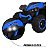 Quadriciclo Elétrico Infantil 6v Azul Com Empurrador E Cobertura Recarregável Luzes E Som Importway - Imagem 3