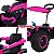 Quadriciclo Elétrico Infantil 6v Rosa Com Empurrador E Cobertura Recarregável Luzes E Som Importway - Imagem 8