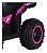 Quadriciclo Elétrico Infantil 6v Rosa Com Empurrador E Cobertura Recarregável Luzes E Som Importway - Imagem 6