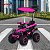 Quadriciclo Elétrico Infantil 6v Rosa Com Empurrador E Cobertura Recarregável Luzes E Som Importway - Imagem 10