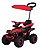 Quadriciclo Elétrico Infantil 6v Vermelho Com Empurrador E Cobertura Recarregável Luzes E Som Importway - Imagem 1