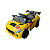 Mini Carro Elétrico Infantil Esportivo 12V Amarelo Com Controle Remoto Função Música E Luzes LED - Importway - Imagem 6