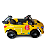 Mini Carro Elétrico Infantil Esportivo 12V Amarelo Com Controle Remoto Função Música E Luzes LED - Importway - Imagem 2