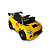 Mini Carro Elétrico Infantil Esportivo 12V Amarelo Com Controle Remoto Função Música E Luzes LED - Importway - Imagem 4