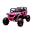 Mini Quadriciclo Elétrico 12V Infantil Com Controle Remoto e Entrada USB Bluetooth MP3 Rosa- Importway - Imagem 1