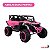Mini Quadriciclo Elétrico 12V Infantil Com Controle Remoto e Entrada USB Bluetooth MP3 Rosa- Importway - Imagem 4