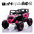Mini Quadriciclo Elétrico 12V Infantil Com Controle Remoto e Entrada USB Bluetooth MP3 Rosa- Importway - Imagem 3