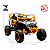Mini Quadriciclo Elétrico 12V Infantil Com Controle Remoto e Entrada USB Bluetooth MP3 Branco e Amarelo - Importway - Imagem 6