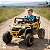 Mini Quadriciclo Elétrico 12V Infantil Com Controle Remoto e Entrada USB Bluetooth MP3 Amarelo e Preto - Importway - Imagem 7