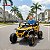 Mini Quadriciclo Elétrico 12V Infantil Com Controle Remoto e Entrada USB Bluetooth MP3 Amarelo e Preto - Importway - Imagem 3