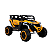 Mini Quadriciclo Elétrico 12V Infantil Com Controle Remoto e Entrada USB Bluetooth MP3 Amarelo e Preto - Importway - Imagem 6