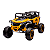 Mini Quadriciclo Elétrico 12V Infantil Com Controle Remoto e Entrada USB Bluetooth MP3 Amarelo e Preto - Importway - Imagem 1