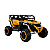 Mini Quadriciclo Elétrico 12V Infantil Com Controle Remoto e Entrada USB Bluetooth MP3 Amarelo e Preto - Importway - Imagem 7