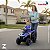 Mini Quadriciclo Elétrico 6V Infantil Com Empurrador Cobertura E Bateria Recarregável Azul Proteção Solar - Importway - Imagem 7