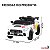 Mini Carro Elétrico Infantil Esportivo 12V Branco Com Controle Remoto Função Música E Luzes LED - Importway - Imagem 3
