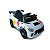 Mini Carro Elétrico Infantil Esportivo 12V Branco Com Controle Remoto Função Música E Luzes LED - Importway - Imagem 5