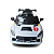 Mini Carro Elétrico Infantil Esportivo 12V Branco Com Controle Remoto Função Música E Luzes LED - Importway - Imagem 2