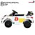 Mini Carro Elétrico Infantil Esportivo 12V Branco Com Controle Remoto Função Música E Luzes LED - Importway - Imagem 8