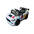 Mini Carro Elétrico Infantil Esportivo 12V Branco Com Controle Remoto Função Música E Luzes LED - Importway - Imagem 3